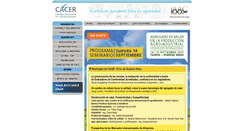 Desktop Screenshot of cacer.org.ar