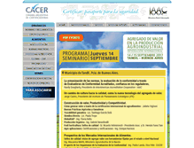 Tablet Screenshot of cacer.org.ar